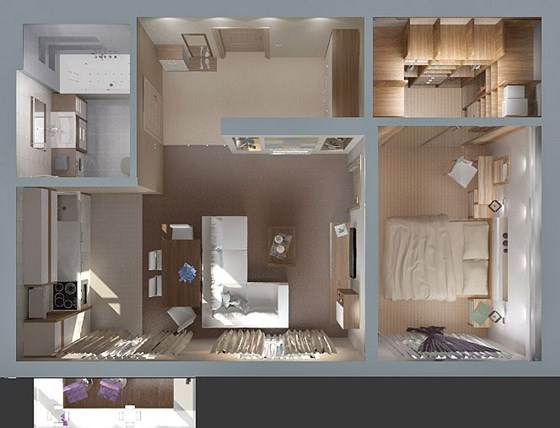 интерьеры:  проект перепланировка квартиры